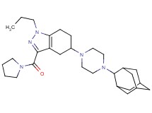 5-[4-(2-adamantyl)-1-piperazinyl]-1-propyl-3-(1-pyrrolidinylcarbonyl)-4,5,6,7-tetrahydro-1H-indazole
