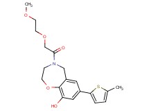 4-[(2-methoxyethoxy)acetyl]-7-(5-methyl-2-thienyl)-2,3,4,5-tetrahydro-1,4-benzoxazepin-9-ol