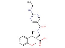 (3aR*,9bR*)-2-{[2-(ethylamino)pyrimidin-5-yl]carbonyl}-1,2,3,9b-tetrahydrochromeno[3,4-c]pyrrole-3a(4H)-carboxylic acid