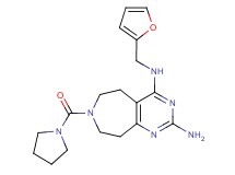 N~4~-(2-furylmethyl)-7-(pyrrolidin-1-ylcarbonyl)-6,7,8,9-tetrahydro-5H-pyrimido[4,5-d]azepine-2,4-diamine