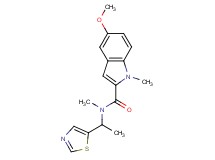 5-methoxy-N,1-dimethyl-N-[1-(1,3-thiazol-5-yl)ethyl]-1H-indole-2-carboxamide
