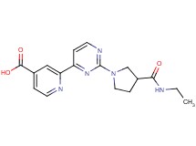 2-(2-{3-[(ethylamino)carbonyl]pyrrolidin-1-yl}pyrimidin-4-yl)isonicotinic acid