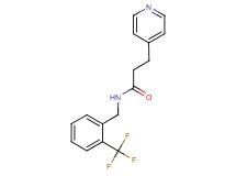 3-pyridin-4-yl-N-[2-(trifluoromethyl)benzyl]propanamide
