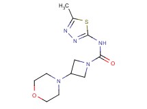 N-(5-methyl-1,3,4-thiadiazol-2-yl)-3-morpholin-4-ylazetidine-1-carboxamide