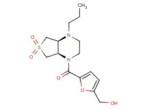 (5-{[(4aS*,7aR*)-6,6-dioxido-4-propylhexahydrothieno[3,4-b]pyrazin-1(2H)-yl]carbonyl}-2-furyl)methanol
