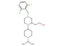 2-[4-(2-chloro-6-fluorobenzyl)-1-(1-isopropyl-4-piperidinyl)-2-piperazinyl]ethanol