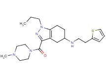 3-[(4-methyl-1-piperazinyl)carbonyl]-1-propyl-N-[2-(2-thienyl)ethyl]-4,5,6,7-tetrahydro-1H-indazol-5-amine