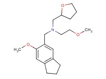 2-methoxy-N-[(6-methoxy-2,3-dihydro-1H-inden-5-yl)methyl]-N-(tetrahydrofuran-2-ylmethyl)ethanamine