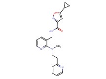 5-cyclopropyl-N-({2-[methyl(2-pyridin-2-ylethyl)amino]pyridin-3-yl}methyl)isoxazole-3-carboxamide