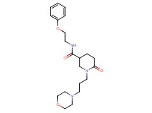 1-[3-(4-morpholinyl)propyl]-6-oxo-N-(2-phenoxyethyl)-3-piperidinecarboxamide