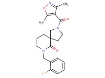 2-[(3,5-dimethyl-4-isoxazolyl)carbonyl]-7-(2-fluorobenzyl)-2,7-diazaspiro[4.5]decan-6-one