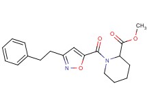 methyl 1-{[3-(2-phenylethyl)-5-isoxazolyl]carbonyl}-2-piperidinecarboxylate