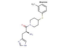 ((1S)-1-(1H-imidazol-4-ylmethyl)-2-{4-[(3-methylphenyl)thio]-1-piperidinyl}-2-oxoethyl)amine