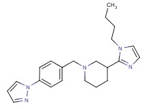 3-(1-butyl-1H-imidazol-2-yl)-1-[4-(1H-pyrazol-1-yl)benzyl]piperidine