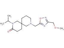 2-isopropyl-8-{[3-(methoxymethyl)-1,2,4-oxadiazol-5-yl]methyl}-2,8-diazaspiro[5.5]undecan-3-one
