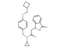 N-[4-(cyclobutylmethoxy)benzyl]-N-cyclopropyl-2-(3-oxo-2,3-dihydro-1H-isoindol-1-yl)acetamide