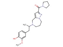 2-methoxy-4-{2-[2-(pyrrolidin-1-ylcarbonyl)-7,8-dihydro-4H-pyrazolo[1,5-a][1,4]diazepin-5(6H)-yl]propyl}phenol