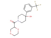 1-(1,4-dioxan-2-ylcarbonyl)-4-[3-(trifluoromethyl)phenyl]-4-piperidinol