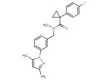 N-[3-(3,5-dimethyl-1H-pyrazol-1-yl)benzyl]-1-(4-fluorophenyl)-N-methylcyclopropanecarboxamide