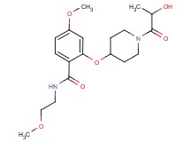 2-[(1-lactoylpiperidin-4-yl)oxy]-4-methoxy-N-(2-methoxyethyl)benzamide