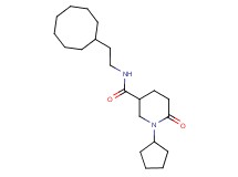 N-(2-cyclooctylethyl)-1-cyclopentyl-6-oxo-3-piperidinecarboxamide
