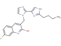 3-[(2'-butyl-1H,1'H-2,4'-biimidazol-1-yl)methyl]-7-fluoro-2-quinolinol