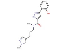 3-(2-hydroxyphenyl)-N-methyl-N-[3-(1-methyl-1H-pyrazol-4-yl)propyl]-1H-pyrazole-5-carboxamide