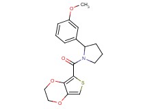 1-(2,3-dihydrothieno[3,4-b][1,4]dioxin-5-ylcarbonyl)-2-(3-methoxyphenyl)pyrrolidine