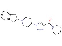1-(2,3-dihydro-1H-inden-2-yl)-4-[4-(1-piperidinylcarbonyl)-1H-1,2,3-triazol-1-yl]piperidine