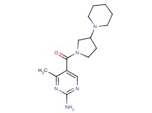 4-methyl-5-[(3-piperidin-1-ylpyrrolidin-1-yl)carbonyl]pyrimidin-2-amine