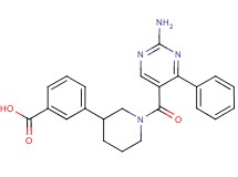 3-{1-[(2-amino-4-phenylpyrimidin-5-yl)carbonyl]piperidin-3-yl}benzoic acid