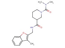 N~1~,N~1~-dimethyl-N~3~-[(3-methyl-1-benzofuran-2-yl)methyl]-1,3-piperidinedicarboxamide