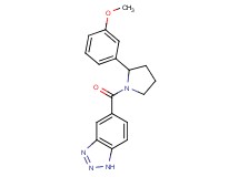 5-{[2-(3-methoxyphenyl)-1-pyrrolidinyl]carbonyl}-1H-1,2,3-benzotriazole