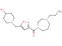 1-({3-[(4-propyl-1,4-diazepan-1-yl)carbonyl]isoxazol-5-yl}methyl)piperidin-4-ol