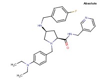 (4S)-1-[4-(diethylamino)benzyl]-4-[(4-fluorobenzyl)amino]-N-(3-pyridinylmethyl)-L-prolinamide