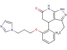 3-ethyl-4-{2-[3-(1H-imidazol-1-yl)propoxy]phenyl}-1,4,5,7-tetrahydro-6H-pyrazolo[3,4-b]pyridin-6-one