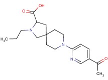 8-(5-acetyl-2-pyridinyl)-2-propyl-2,8-diazaspiro[4.5]decane-3-carboxylic acid