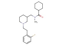 N-({1-[2-(2-fluorophenyl)ethyl]-3-piperidinyl}methyl)-N-methylcyclohexanecarboxamide