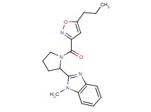 1-methyl-2-{1-[(5-propyl-3-isoxazolyl)carbonyl]-2-pyrrolidinyl}-1H-benzimidazole