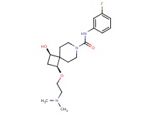 (1S*,3R*)-1-[2-(dimethylamino)ethoxy]-N-(3-fluorophenyl)-3-hydroxy-7-azaspiro[3.5]nonane-7-carboxamide