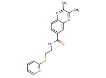 2,3-dimethyl-N-[2-(2-pyridinylthio)ethyl]-6-quinoxalinecarboxamide