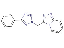 3-[(5-phenyl-2H-tetrazol-2-yl)methyl][1,2,4]triazolo[4,3-a]pyridine