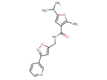 5-isopropyl-2-methyl-N-{[3-(3-pyridinyl)-5-isoxazolyl]methyl}-3-furamide