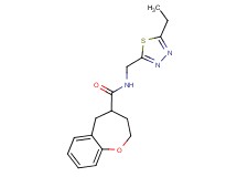 N-[(5-ethyl-1,3,4-thiadiazol-2-yl)methyl]-2,3,4,5-tetrahydro-1-benzoxepine-4-carboxamide