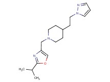 1-[(2-isopropyl-1,3-oxazol-4-yl)methyl]-4-[2-(1H-pyrazol-1-yl)ethyl]piperidine