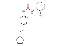 N-[rel-(3R,4R)-3-hydroxy-4-piperidinyl]-N'-{4-[2-(1-pyrrolidinyl)ethyl]phenyl}urea dihydrochloride