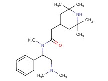 N-[2-(dimethylamino)-1-phenylethyl]-N-methyl-2-(2,2,6,6-tetramethylpiperidin-4-yl)acetamide