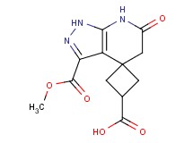 3'-(methoxycarbonyl)-6'-oxo-1',5',6',7'-tetrahydrospiro[cyclobutane-1,4'-pyrazolo[3,4-b]pyridine]-3-carboxylic acid