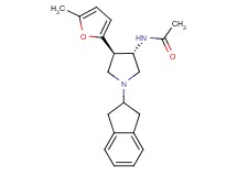 N-[(3S*,4R*)-1-(2,3-dihydro-1H-inden-2-yl)-4-(5-methyl-2-furyl)-3-pyrrolidinyl]acetamide