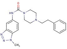 N-(1-methyl-1H-1,2,3-benzotriazol-5-yl)-4-(2-phenylethyl)piperazine-1-carboxamide